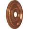Ekena Millwork Cole PVC Ceiling Medallion (Fits Canopies up to 5 1/8"), Bright Coat Copper, 19"OD x 3 1/2"ID x 1"P CMP19COBCO - alternate 4